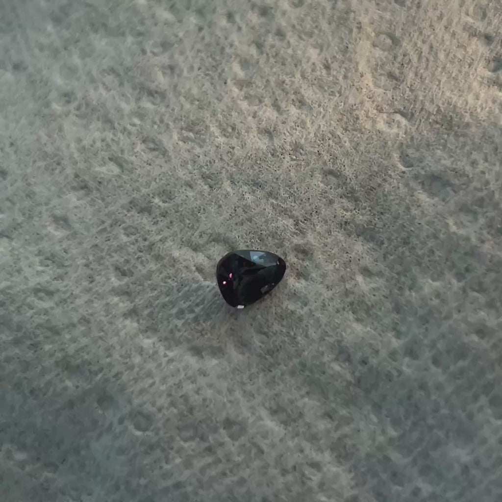 "Kilimanjaro" | 1.03Ct Green to Pink-Violet Tanzanian Alexandrite | Pear Shape warm light video