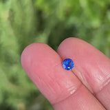 0.75Ct Vivid Royal Blue Ceylon Sapphire | Round Shape video view