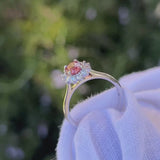 Kimberley | 'Pantai Merah' | Padparadscha Sapphire Halo Ring video