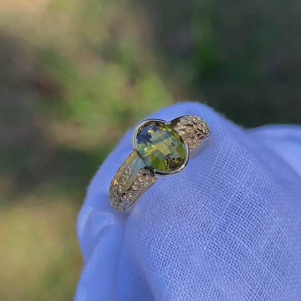 Daintree | "Komorebi - Golden Wattle" | One of One | Hand Engraved Australian Sapphire Ring video