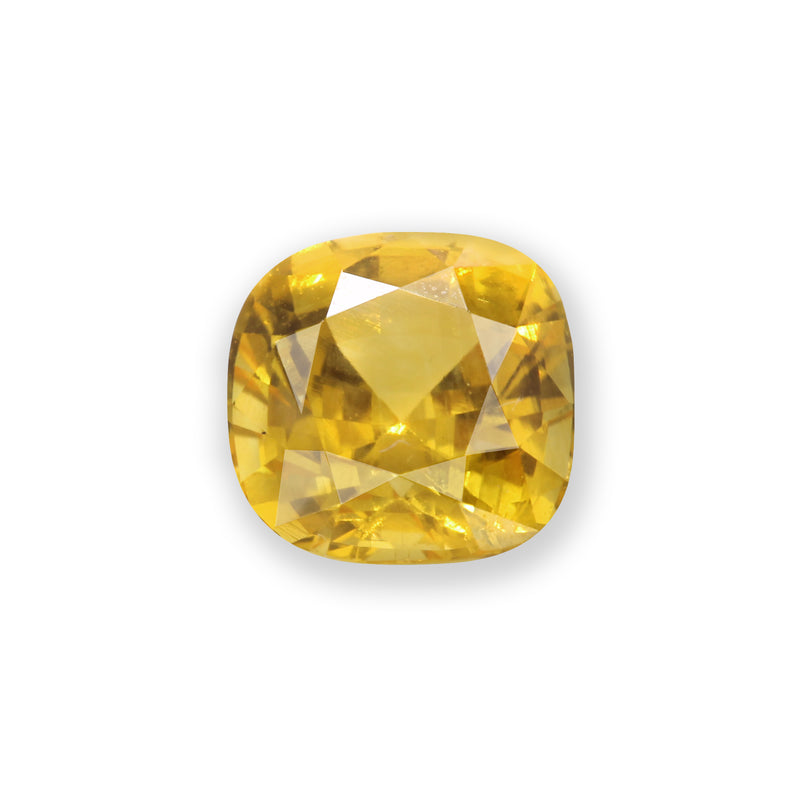 Vivid Yellow Ceylon Sapphire Cushion Shape – CEYLON STONES