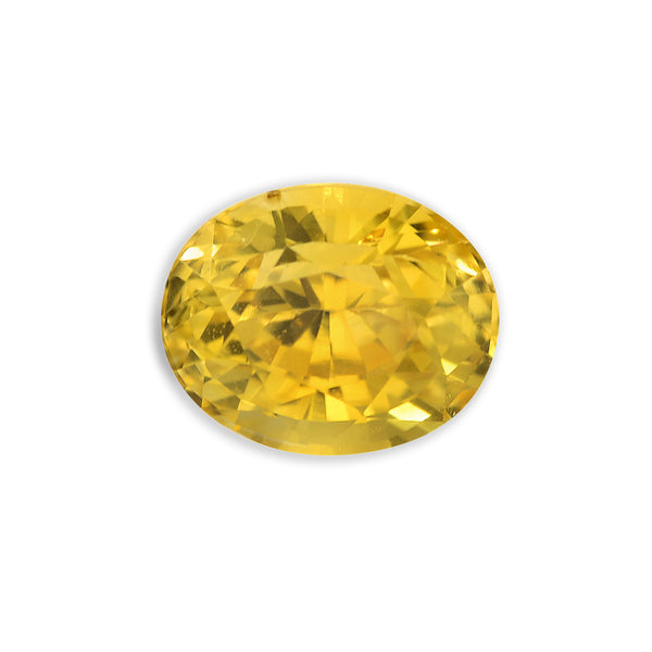 Natural, rare 1.13Ct Vivid Yellow Sapphire | Oval Shape from Sri Lanka