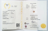 1.21Ct Delicate White Peach Sapphire  Round Shape lab certificate