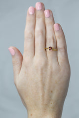0.8Ct Sunset Orange Pink Ceylon Sapphire | Oval Shape on hand