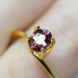 0.8Ct Sunset Orange Pink Ceylon Sapphire | Oval Shape angle closeup
