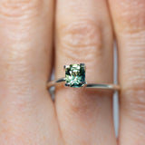 Lustrous 1.05Ct Blue Green Teal Sapphire | Cushion Shape from Magascar