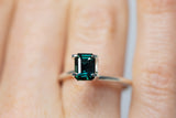 Immersive 1.49Ct Peacock Blue Sapphire | Emerald Shape