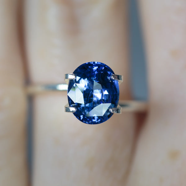 Oval ceylon sapphire sale
