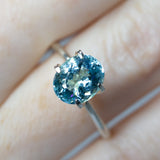 2.29Ct Neon Blue Paraiba Tourmaline | Oval Shape angle closeup