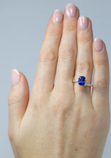 2.56Ct Vivid Blue Ceylon Sapphire | Cushion Shape