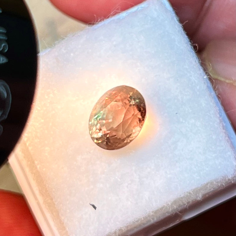 3.08Ct Yellow Green - Orange Red Ceylon Alexandrite | Oval Shape