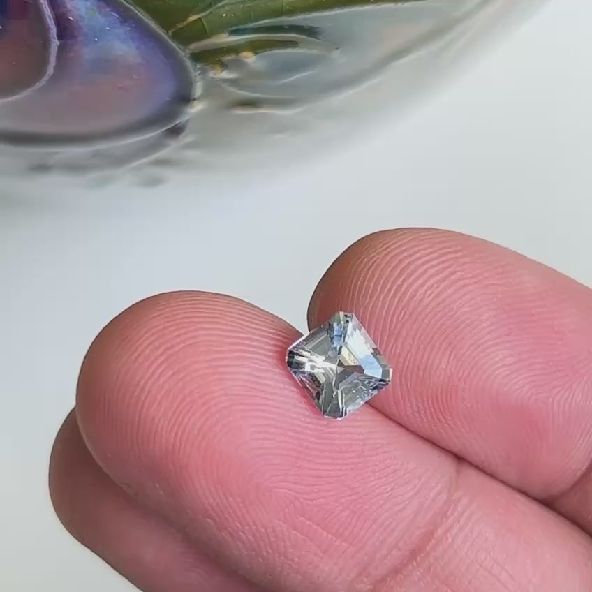 1.18Ct Very Light Blue Ceylon Sapphire | Emerald Shape video