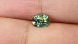 Lustrous 1.05Ct Blue Green Teal Sapphire | Cushion Shape from Madagascar