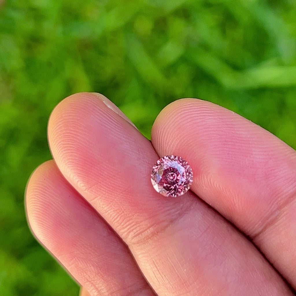 1.63Ct Lotus Orange Pink Padparadscha Ceylon Sapphire | Round Shape shade video