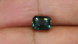 Video of Immersive 1.49Ct Peacock Blue Sapphire | Emerald Shape