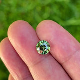 2.58Ct Deep Leaf Green Ceylon Sapphire | Round Shape outdoor shade video
