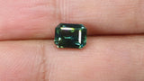 Video of Spectacular 1.17Ct Blue Green Teal Sapphire | Emerald Shape from Madagascar