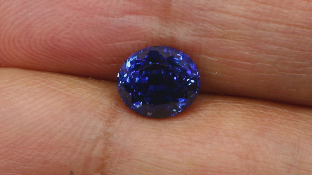Video of Natural, rare 2.35Ct Royal Blue Sapphire | Oval Shape from Sri Lanka