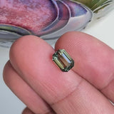 2.09Ct Green Yellow Madagascan Sapphire | Emerald Shape video'