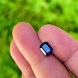 2.26Ct Vivid Blue (Basaltic) Madagascan Sapphire | Emerald Shape video