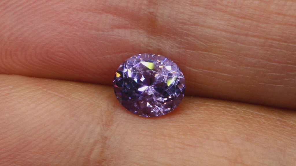 Video of Natural, rare 1.44Ct Violet Lavender Spinel | Oval Shape from Sri Lanka